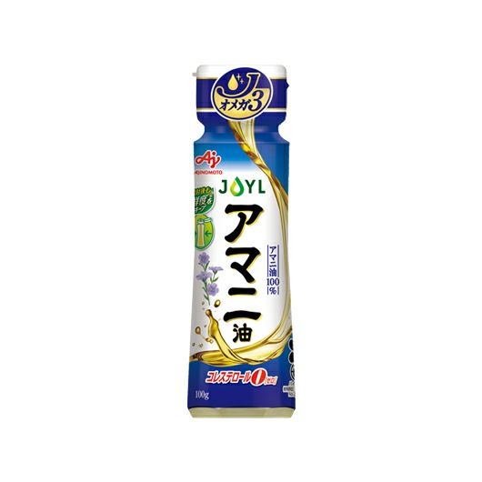 「AJINOMOTO アマニ油」 １００ｇ鮮度キープボトル