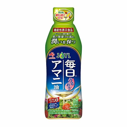 「AJINOMOTO 毎日アマニ油」 ３２６ｇ鮮度キープボトル | J-オイル